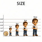 Personalized 3D Photo Figurine Ornament with Base and Text Desk Decoration Birthday Gift for Teacher New Student