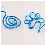 Personalised Multicolour Paw Name Aluminium Wire Bookmark Book Club Birthday Back to School Teacher's Day Gift for Bookworms Pet Lovers