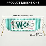 Personalized Pennant Flag Design Quick Dry Beach Wrap Skirt with Name and Title Outdoor Summer Travel Essential Birthday Gift for Women Friends