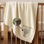 Couverture de bébé en coton doux brodée et personnalisée avec nom Cadeau d'anniversaire de douche de bébé pour nouveau-nés enfants
