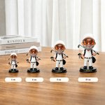 Gepersonaliseerd 3D-geprint golffiguurtje van jouw foto met naam leuke bureaudecoratie en verjaardagscadeau of Vaderdagcadeau voor golfliefhebbers