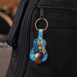 Personalised Graffiti Design Guitar Pick Holder with Initial Daily Wear Birthday Gift for Musician Guitar Player