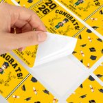Personalisierte Klasse von 2026 Cartoon Absolvent Wasserflasche Etikett mit Namen Schuljahr Graduierung Party Geschenk für Absolventen