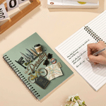 Personalized Retro Outdoor Travel Art Spiral A5 Notebook with Name Daily Use Birthday Gift for Traveller Family Friend