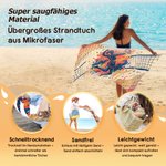 Personalisiertes Strandtuch mit Volleyballspieler-Muster | mit Namen |  Sommer- und Urlaubsgeschenk für Volleyballspieler und Sportliebhaber