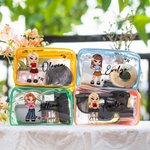 Personalised Portable Y2K Cartoon Girl Makeup Bag with Name Birthday Christmas Friendship Gift for Besties Y2K Lovers