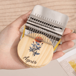 Personalized Birth Flower Small Speedweve Darning Loom with Name Handheld Mending Tool Birthday Gift for Sewing Lovers Mom Darning Enthusiasts
