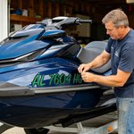 Gepersonaliseerde Waterdichte Carbon Fiber Watercraft Registration Number Stickers met Boat Numbers en Letters Set van 2 Dagelijks Gebruik Gift voor Jet Ski Lover