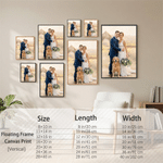 Personalized Memorable Oil Painting Photo Canvas Prints with Names Warm Minimalist Home Decor Ship from USA Wedding Anniversary Gift for Couple