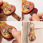Personalised Graffiti Design Guitar Pick Holder with Initial Daily Wear Birthday Gift for Musician Guitar Player