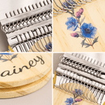 Personalized Birth Flower Small Speedweve Darning Loom with Name Handheld Mending Tool Birthday Gift for Sewing Lovers Mom Darning Enthusiasts