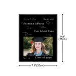 Personalisierte Gratulation Graduierung Fotorahmen mit Foto und Name Klasse 2026 Graduierung Geschenk für Absolventen