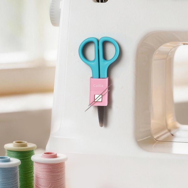 Personalised Multicolour  PLA 3D Printed Magnetic Scissor Holder with Name Sewing Machine Accessories Birthday Gift for Sewing Lovers