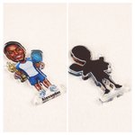 Personalised Pickleball Comics Face Photo Wooden Acrylic Keychain Car Charm Magnet Standee with Name Birthday Gift for Pickleball Lovers Players