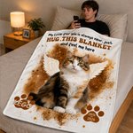 Personalised Paw Print Angel Pet Photo Soft Throw Blanket with Name and Year Memorial Birthday Anniversary Gift for Pet Owners