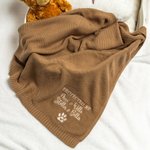 Couverture de bébé en coton doux brodée et personnalisée avec nom Cadeau d'anniversaire de douche de bébé pour nouveau-nés enfants