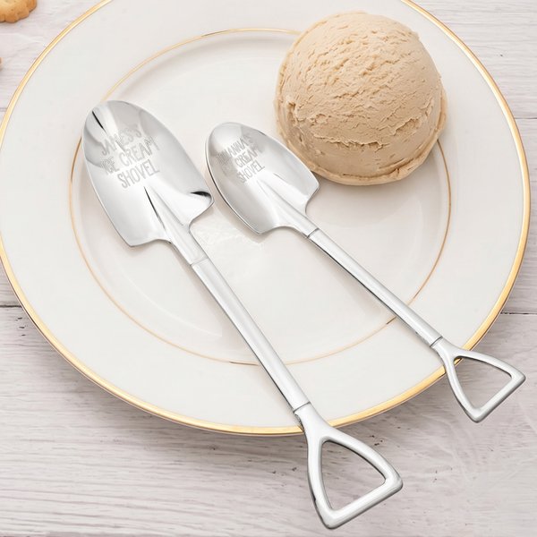 Cucchiaio da gelato personalizzato con testo inciso Festa del papà Regalo di compleanno per papà nonno