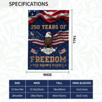 Personalised Stars & Stripes American Flag Garden Flag with Text American Semiquincentennial Independence Day Gift for American Families Patriots