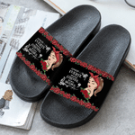 Personalised Chingona Rose Flower Anti-Slip PVC Slippers with Name Hawaiian Party Birthday Gift for Latinas