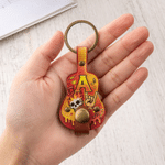 Personalised Graffiti Design Guitar Pick Holder with Initial Daily Wear Birthday Gift for Musician Guitar Player