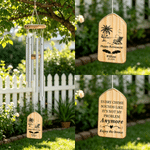 Personalised Happy Retirement Gardening Fishing Golf Beach Camping Wind Chime with Name and Year Retirement Gift for Retiree Friend Colleague Family