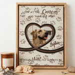 Personalised Pet Photo Paw Print Canvas Prints with Name and Date Home Decor Ship from USA Sympathy Memorial Loss of Pet Gift for Pet Lovers Owners
