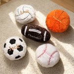 Personlig broderad baseboll basket sportbollar mjuk kasta kudde med namn heminredning födelsedagspresent för fotboll volleyboll fotbollsspelare