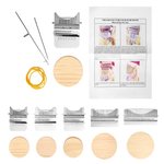 Personalized Birth Flower Small Speedweve Darning Loom with Name Handheld Mending Tool Birthday Gift for Sewing Lovers Mom Darning Enthusiasts