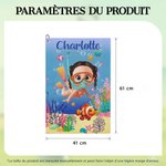 Serviette de bain personnalisée avec personnage de dessin animé et nom - Serviette à séchage rapide - Cadeau de vacances pour les enfants la famille