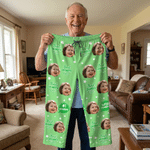 Personalized Best Dad Ever 1-5 Face Photos Pajama Pants with Name and Pocket Daily Wear Birthday Father's Day Gift for Family Father
