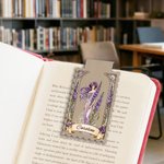 Personalised Birth Flower Magnetic Bookmark Clip with Name Reading Accessory Birthday Appreciation Gift for Book Lovers Students