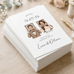 Personalized Cartoon Character Photo Wedding Greeting Card Invitation with Name and Date Wedding Engagement Party Gift for Bride Bridegroom