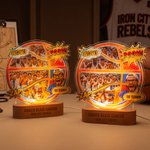 Personalized Basketball Comic Style Photo Acrylic LED Night Light with Name Home Decor Graduation Birthday Gift for Coach