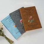 Personalized Letters To My Child In Heaven Birth Flower A5 Journal Notebook with Name Miscarriage Remembrance Baby Memorial Gift for Parents