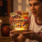 Personalized Basketball Comic Style Photo Acrylic LED Night Light with Name Home Decor Graduation Birthday Gift for Coach