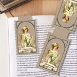 Personalised Birth Flower Magnetic Bookmark Clip with Name Reading Accessory Birthday Appreciation Gift for Book Lovers Students