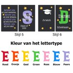 Gepersonaliseerde olifantenknuffel met initiaal naam en jaar - afstudeercadeau voor afgestudeerden