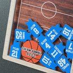 Aimant frigo personnalisé avec 1 à 15 noms et numéros de club d'équipe - Cadeau d'appréciation pour entraîneur et coéquipier