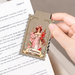 Personalised Birth Flower Magnetic Bookmark Clip with Name Reading Accessory Birthday Appreciation Gift for Book Lovers Students