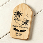 Personalised Happy Retirement Gardening Fishing Golf Beach Camping Wind Chime with Name and Year Retirement Gift for Retiree Friend Colleague Family