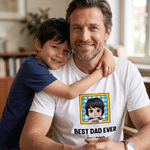 Personalized Cartoon Characters Warm Family T-shirt Sweatshirt Hoodie with Name and Text Daily Use Birthday Gift for Parents Grandparents