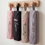 Personalized Birth Flower Heat Resistant Waterproof Hair Tool Storage Bag with Name Travel Daily Dorm Use Birthday Gift for Woman Mom