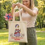 Borsa tote in tela personalizzata con motivo 