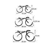 Ornement de vélo personnalisé avec nom - Style minimaliste en impression 3D - Cadeau d'anniversaire pour homme amateur de cyclisme