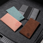 Personalized Classic Elements PU Leather Car Registration and Insurance Holder with Name and Initial Daily Use New Car Birthday Gift for Car Owners
