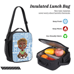 Personalised  Cartoon Character Backpack Lunch Bag Pencil Case Set with Name Daily Use Back to School Birthday Gift for Child Girl Boy