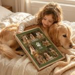 Personalised Multicolour Paw Print Photo Collage Canvas Prints Wall Decoration Ship from USA Pet Memorial Gift for Pet Owner