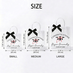 Personalised Grad Cap Diploma Scroll Clear Gift Bag with Name Year School Name and Black Bow Daily Use Graduation Gift for Graduates