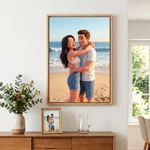 Personalized Modern Cartoon Pixar Style Photo Canvas Prints Home Wall Decor Ship from USA Birthday Anniversary Gift for Family Friends