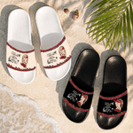Personalised Chingona Rose Flower Anti-Slip PVC Slippers with Name Hawaiian Party Birthday Gift for Latinas